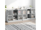 Gray Bookcase, 204 x 37 x 75 cm