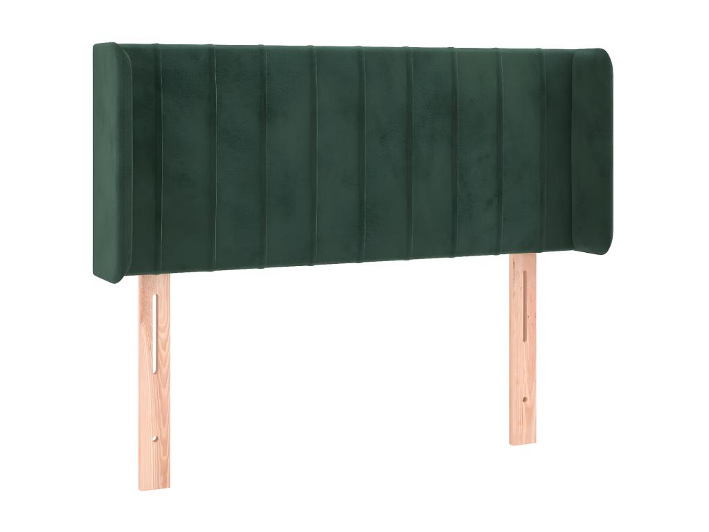 Green Velvet Bed, 103 x 16 x 78 cm
