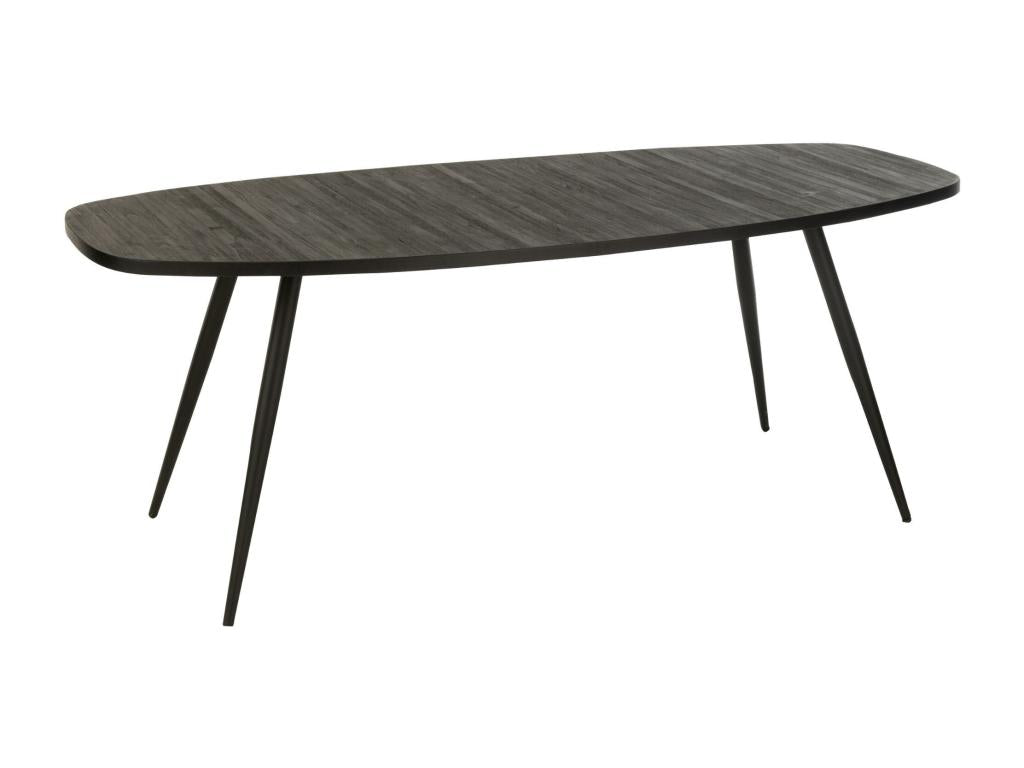 Black Metal Dining Table