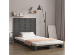 Gray Solid Wood Bed, 96 x 3 x 91.5 cm