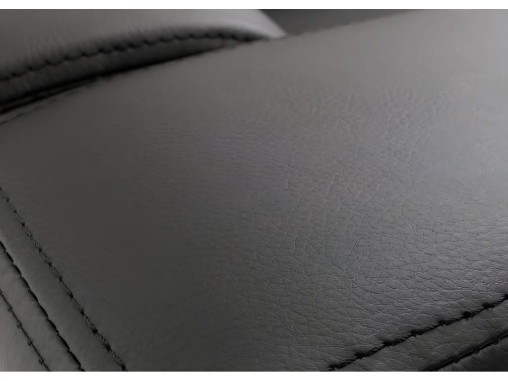 Black Leather Accent Chair, 86 x 75 x 70 cm