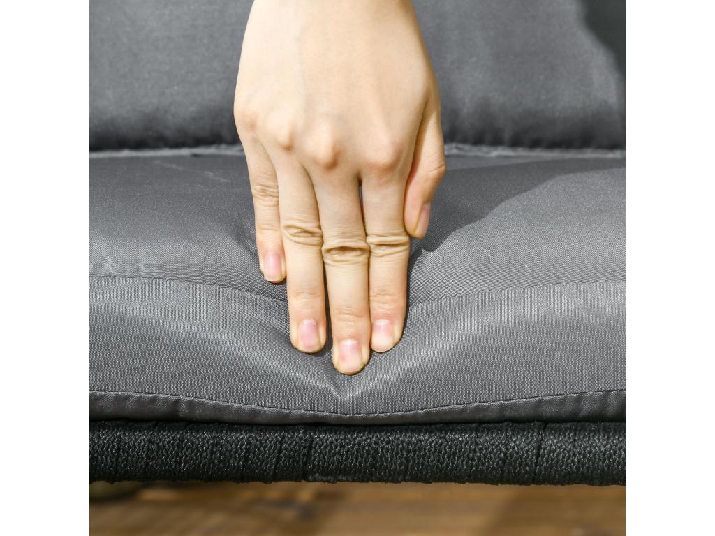 Gray Metal Accent Chair