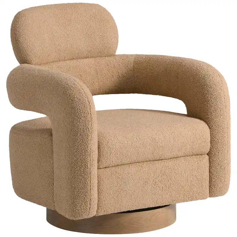 Bayville 29 Wide Sherpa Swivel Chair