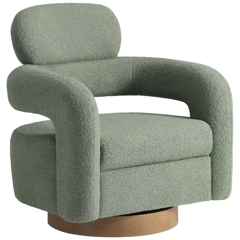 Bayville 29 Wide Sherpa Swivel Chair