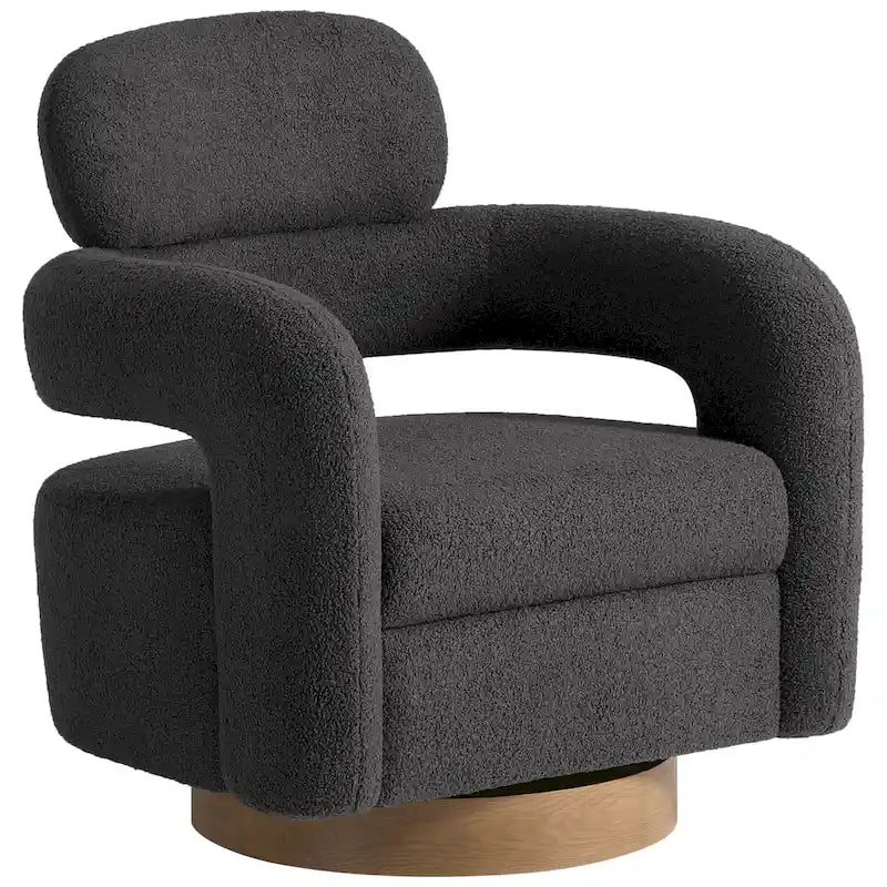 Bayville 29 Wide Sherpa Swivel Chair