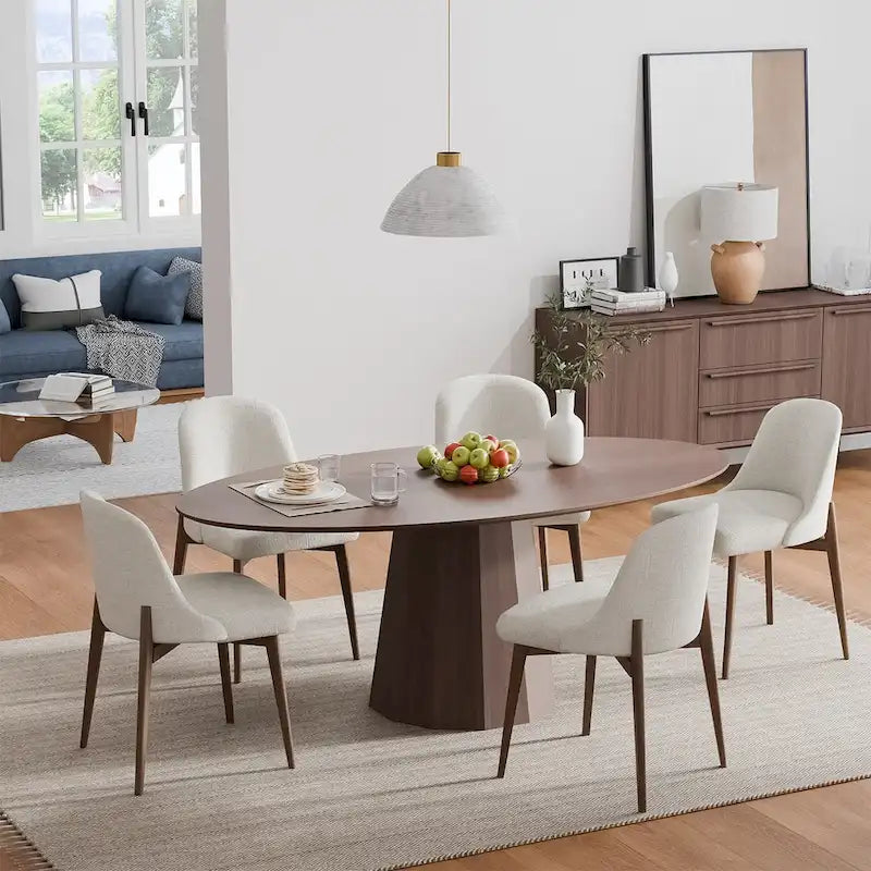 Dovelina 67 3 Color Options Oval Dining Table for 6 People - 67x33.5x31