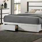 Furniture of America Conjira Modern 3-Piece White Wood Storage Bedroom Set