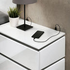 Furniture of America Conjira Modern 3-Piece White Wood Storage Bedroom Set