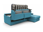 Blue Fabric Sofa Bed, 160 x 197 cm