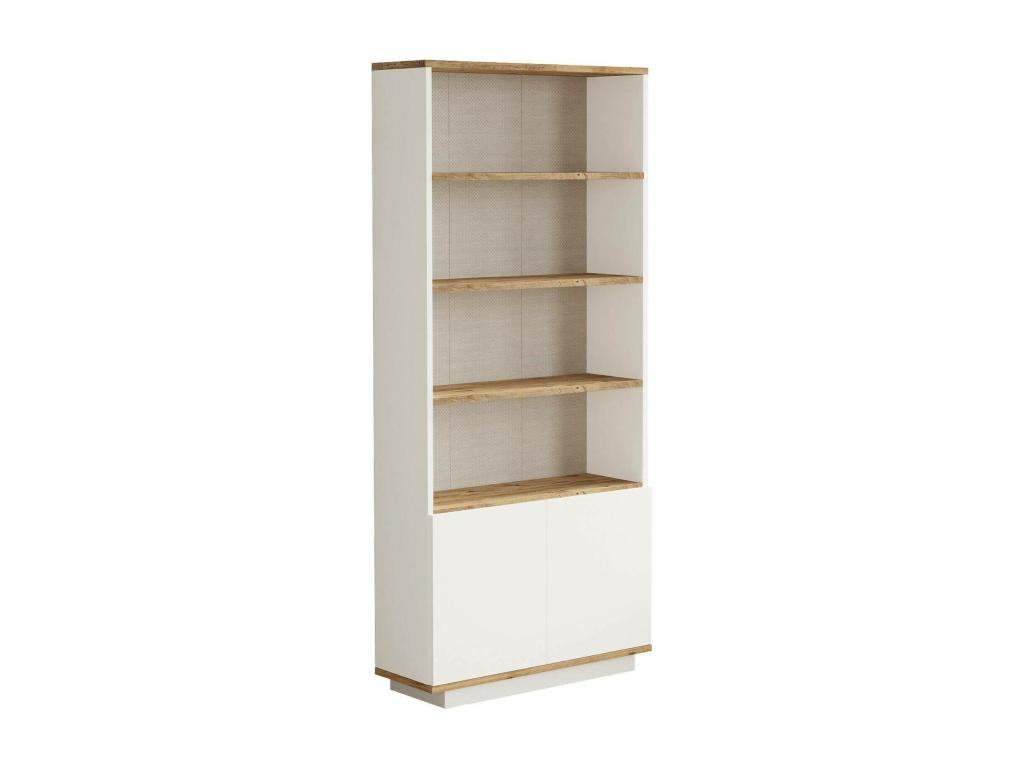 Beige Oak Wood Bookcase