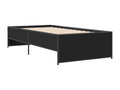 Black Metal Bed Frame, 75 x 190 cm - dlz1766576280679
