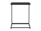 Black Engineered Wood Side Table, 55 x 35 x 70 cm