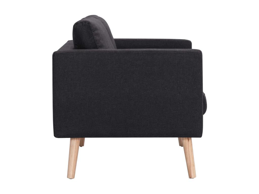 Black Fabric Sofa