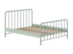 Green Metal Bed, 160 x 200 cm