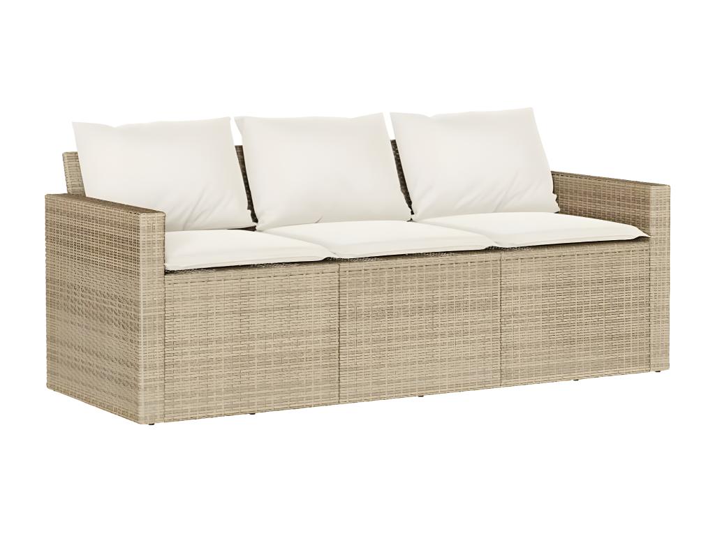Beige Woven Resin Wicker Outdoor Furniture Set - dlz1766576054238