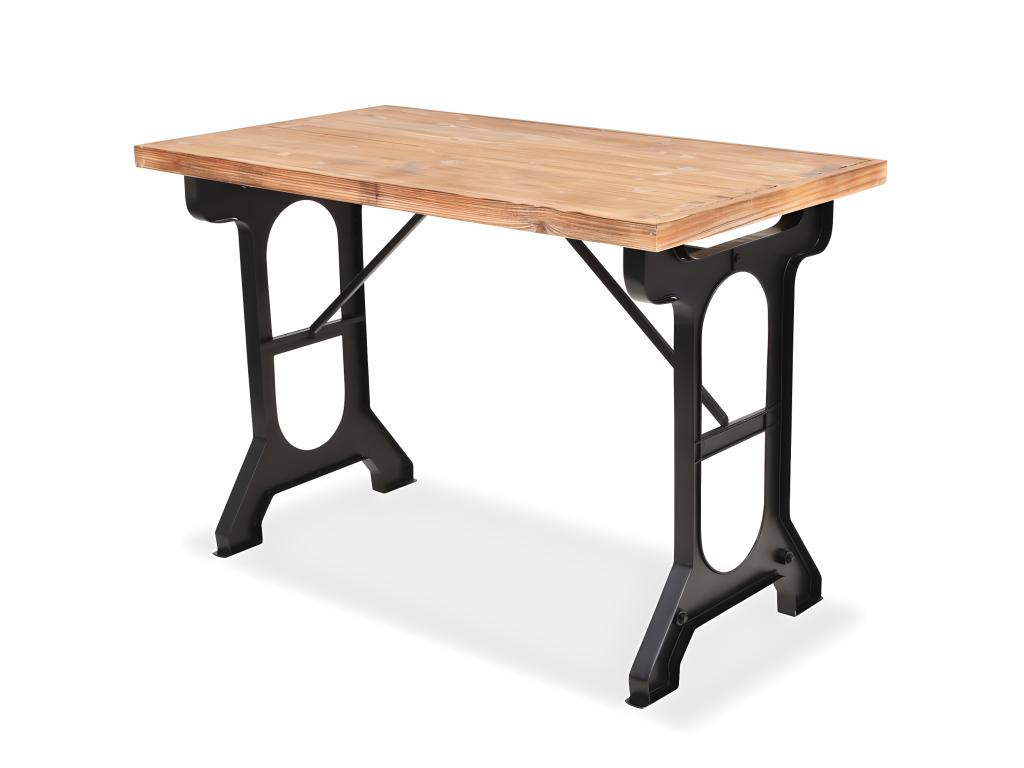 Brown Dining Table, 122 x 65 x 82 cm