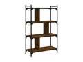 Brown Oak Wood Bookcase, 76 x 32 x 123 cm