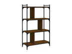 Brown Oak Wood Bookcase, 76 x 32 x 123 cm