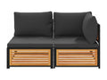 Brown Solid Wood Sofa
