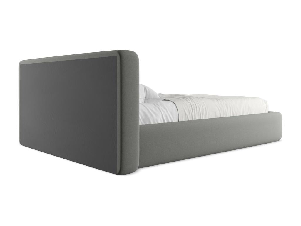 Beige Boucle Fabric Bed, 140 x 200 cm