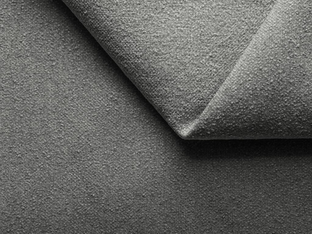 Beige Boucle Fabric Bed, 140 x 200 cm