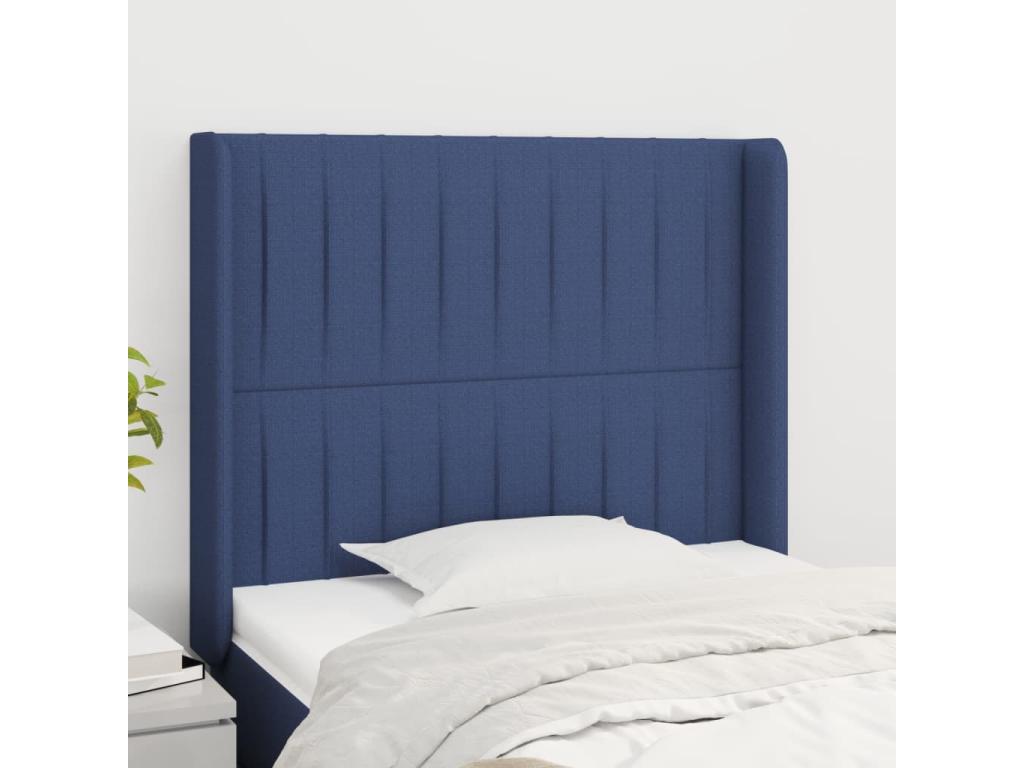 Blue Fabric Bed, 103 x 16 x 118 cm