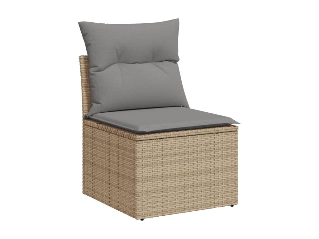 Beige Woven Resin Wicker Outdoor Furniture Set - dlz1766576028435