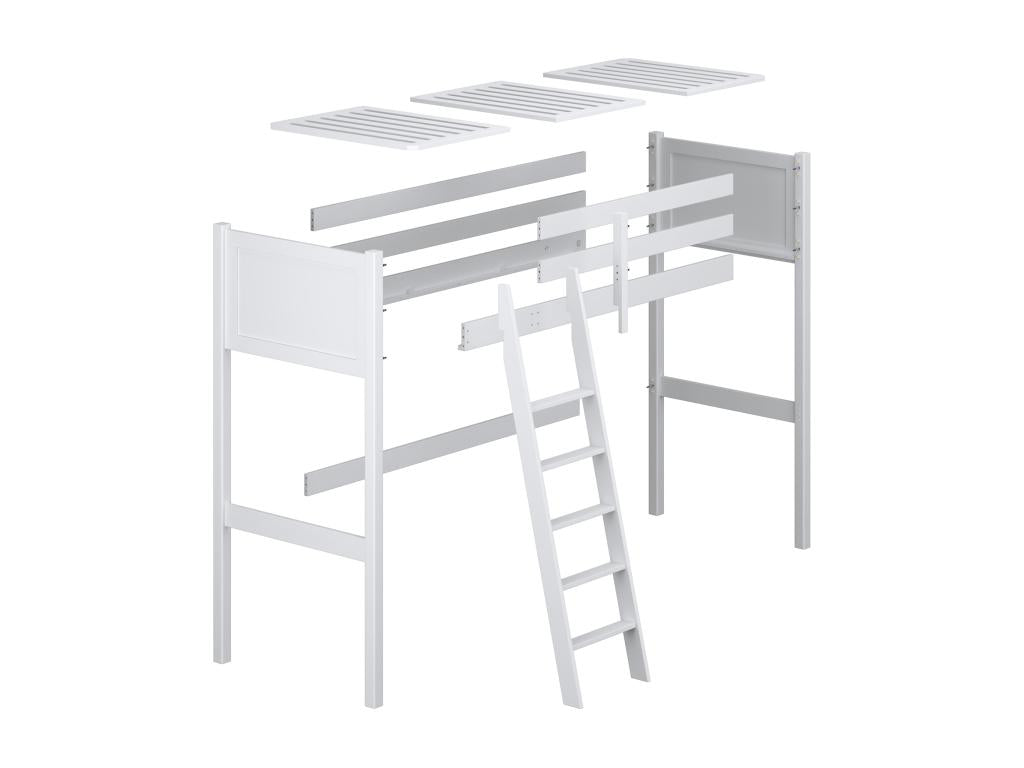 Black Oak Wood Bed, 120 x 180 cm