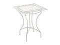 White Metal Side Table, 60 x 60 cm