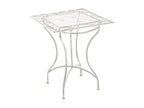 White Metal Side Table, 60 x 60 cm