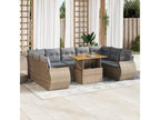 Beige Woven Resin Wicker Outdoor Furniture Set - dlz1766576028435