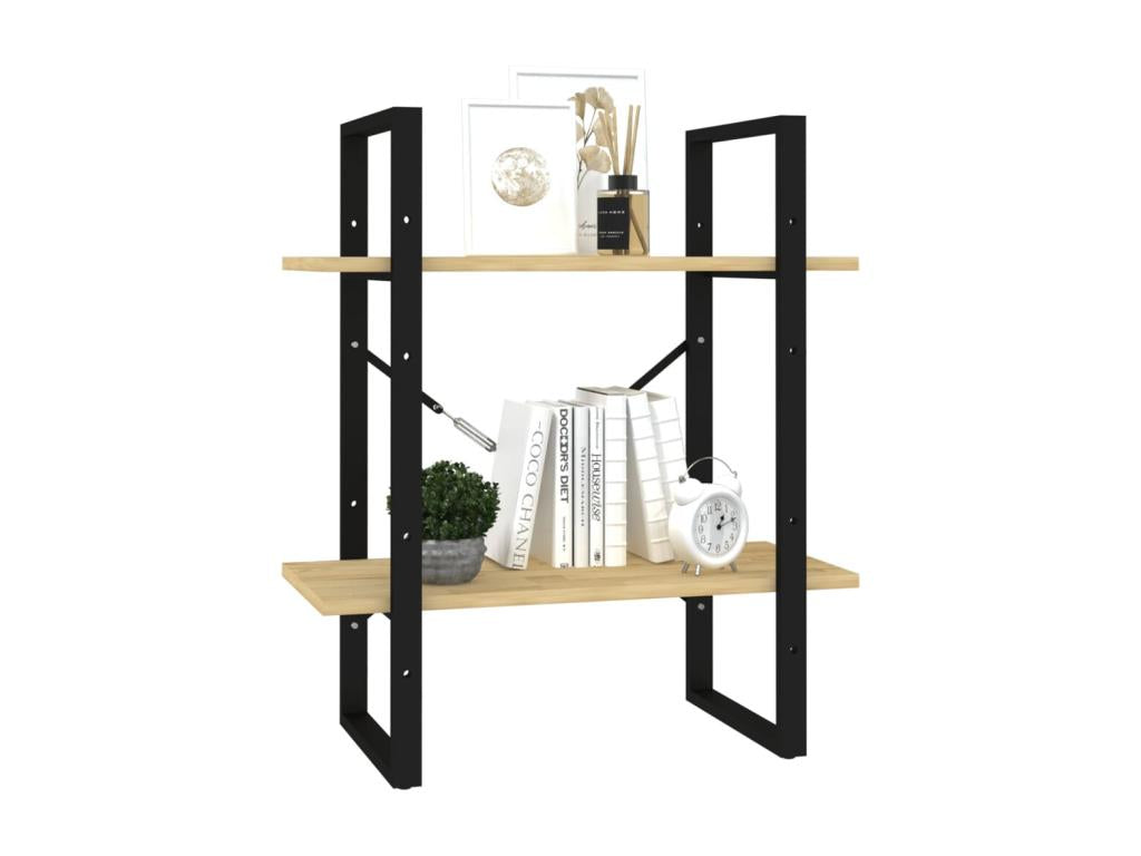 Brown Pine Wood Bookcase, 60 x 30 x 70 cm