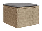 Beige Woven Resin Wicker Outdoor Furniture Set - dlz1766576068345