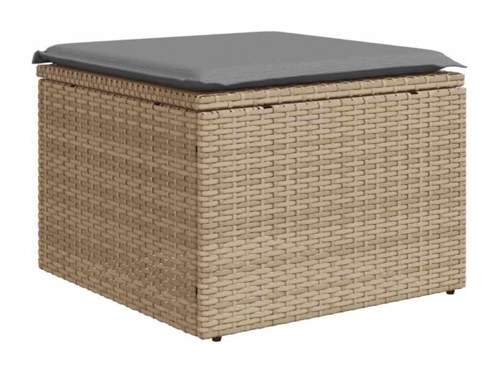 Beige Woven Resin Wicker Outdoor Furniture Set - dlz1766576068345