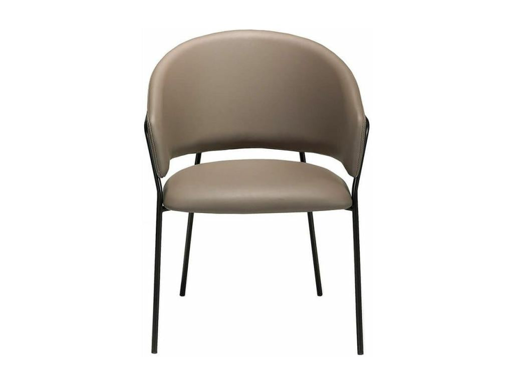 Gray Faux Leather Chair