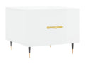 White Engineered Wood Coffee Table, 50 x 50 x 40 cm