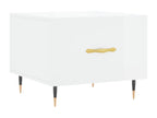 White Engineered Wood Coffee Table, 50 x 50 x 40 cm