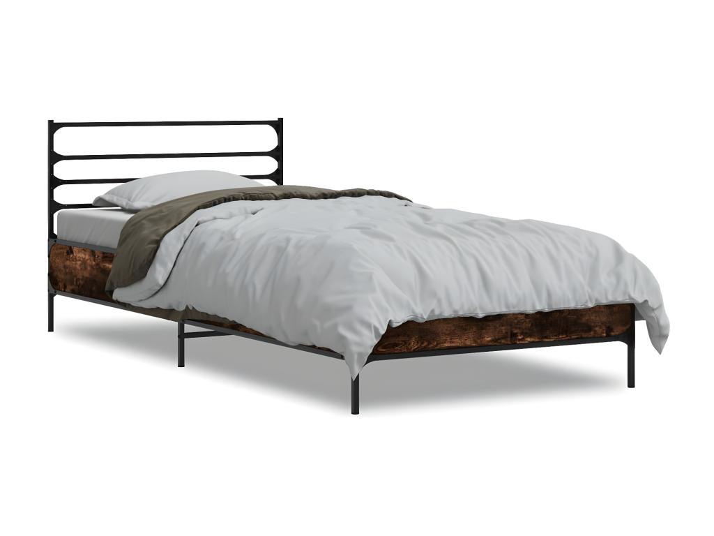 Natural Oak Wood Bed Frame, 75 x 190 cm