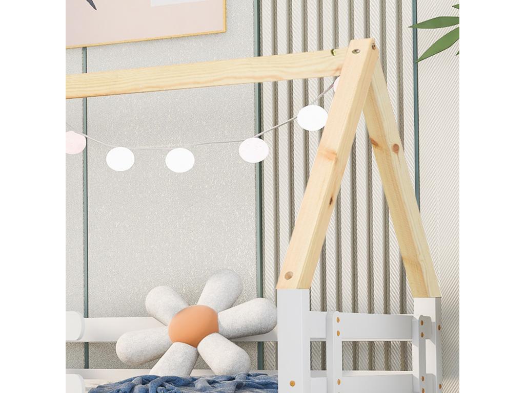 White Bed, 200 x 90 cm