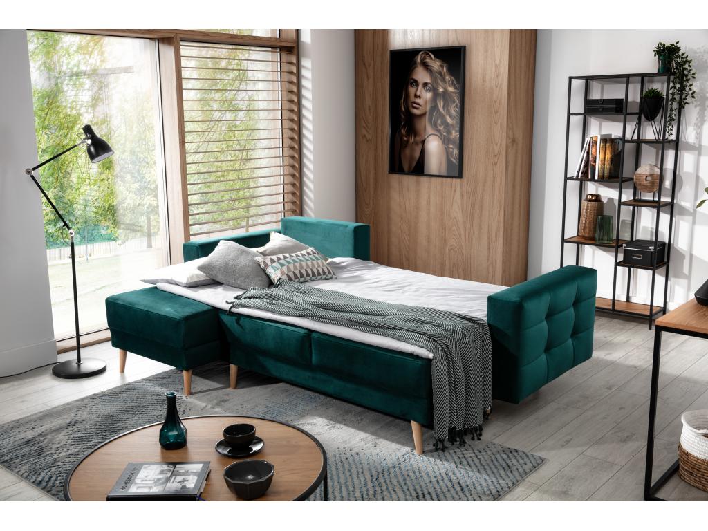 Beige Leather Sofa Bed