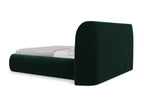 Green Velvet Bed, 160 x 200 cm