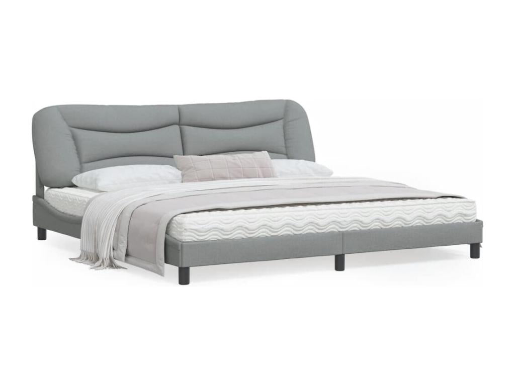 Gray Bed Frame, 200 x 200 cm