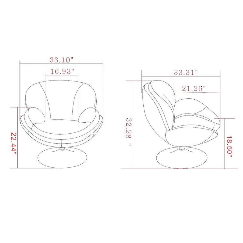 Relax-R Strand Leisure Accent Chair in Khaki Fabric