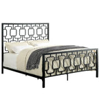 Furniture of America Buct Contemporary Metal Geometric Panel Bed