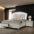 Xian Glam White Solid Wood 2-Piece Platform Bedroom Set with LED by Furniture of America