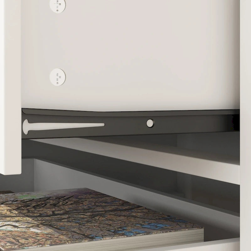 6 Drawer Tall Dresser with Sturdy Wood Frame Drawer Chest for Bedroom