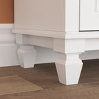 6 Drawer Tall Dresser with Sturdy Wood Frame Drawer Chest for Bedroom