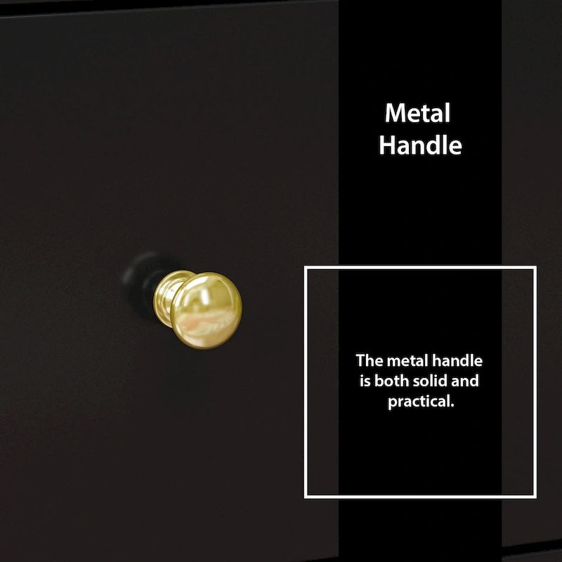 55.1W Lacquer Dresser Long Dresser for Bedroom Chest of Drawers