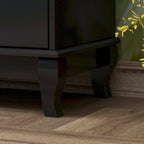 55.1W Lacquer Dresser Long Dresser for Bedroom Chest of Drawers