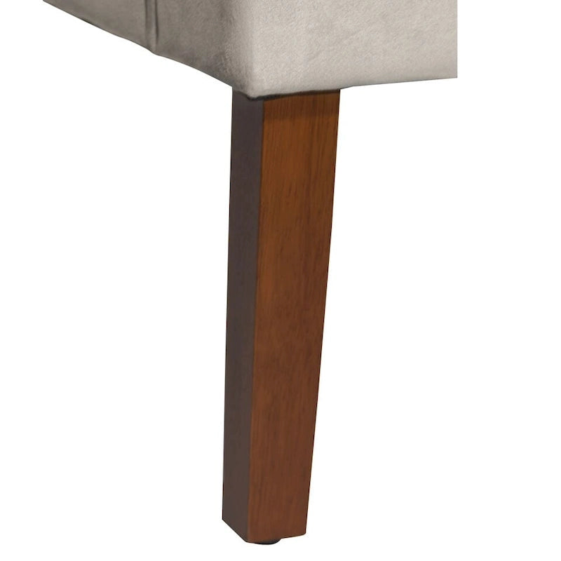 Porch & Den Lyric Dove Grey Velvet Swoop Arm Accent Chair